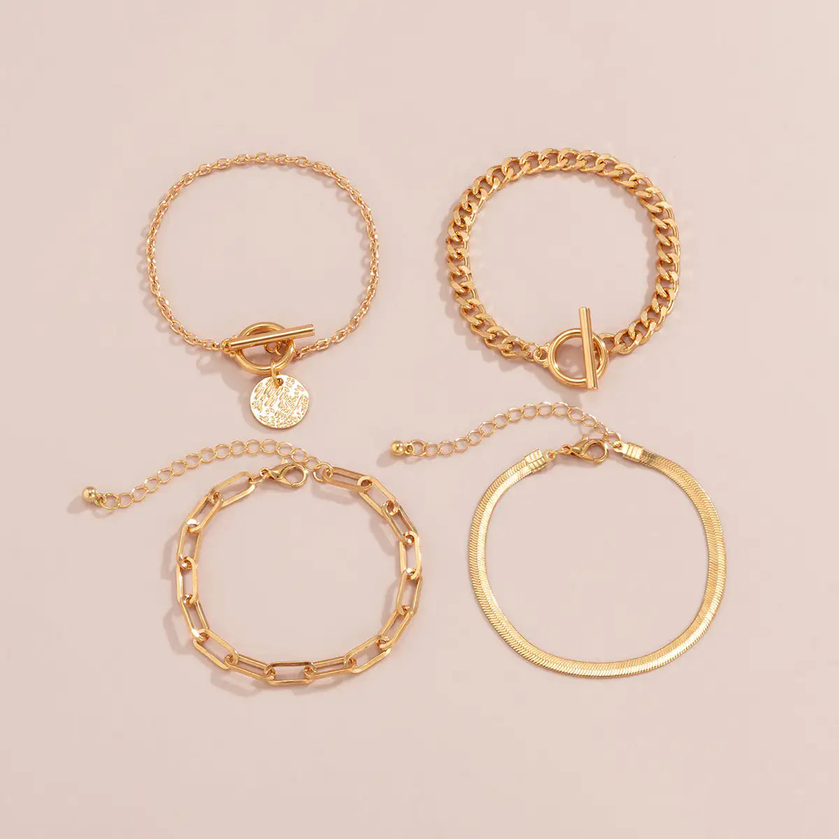 Metal Wind Hollow Chain Bracelet Snake Bone Metal Bracelet